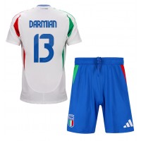 Italien Matteo Darmian #13 Fußballbekleidung Auswärtstrikot Kinder EM 2024 Kurzarm (+ kurze hosen)